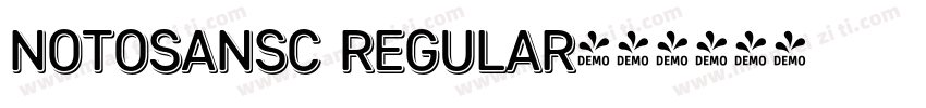 NotoSanSC Regular字体转换